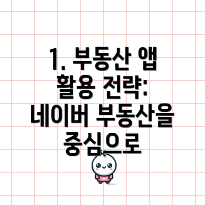 1. 부동산 앱 활용 전략: 네이버 부동산을 중심으로