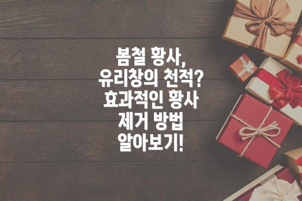 봄철 황사, 유리창의 천적?  효과적인 황사 제거 방법 알아보기!