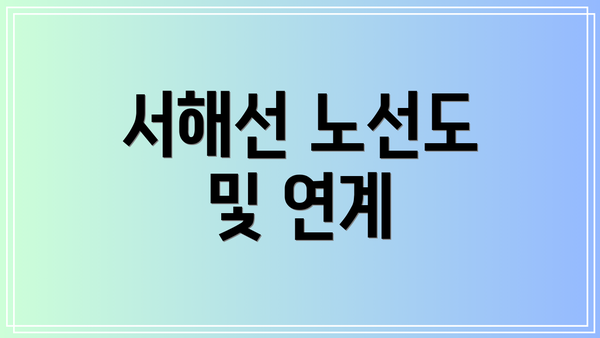 서해선 노선도 및 연계