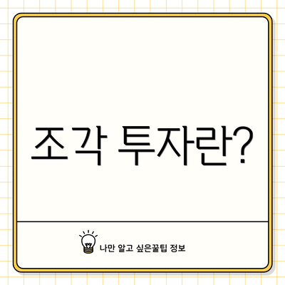 조각 투자란?