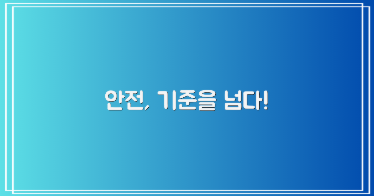 안전, 기준을 넘다