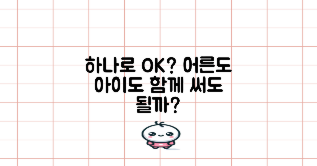 아동과 성인, 공용으로 쓸까?