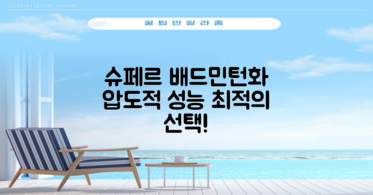 슈페르 배드민턴화, 최적의 선택
