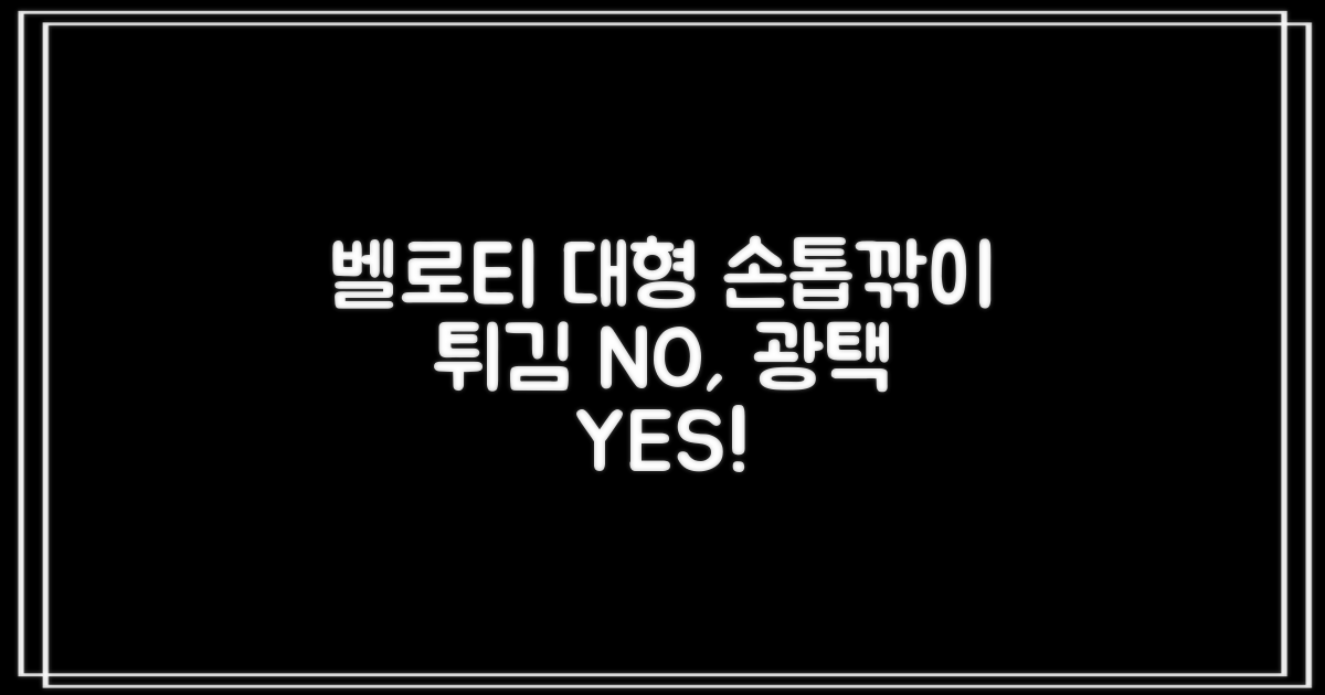 벨로티 손톱이 튀지않는 대형 손톱깎이, 유광실버, 1세트 추천 리뷰